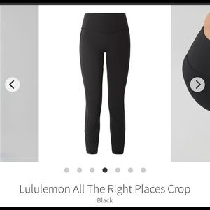 Lululemon All the right places crop